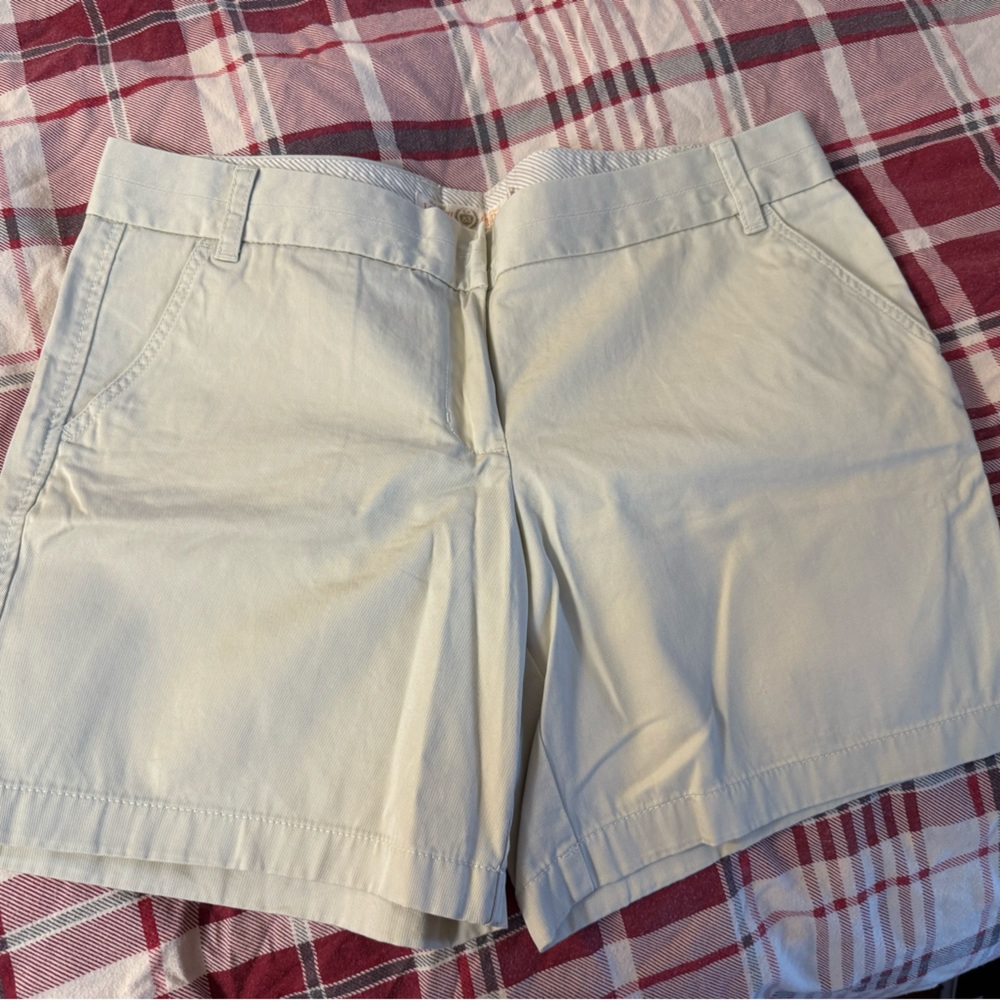 J. Crew Chino shorts never worn, tags off, light beige color.
